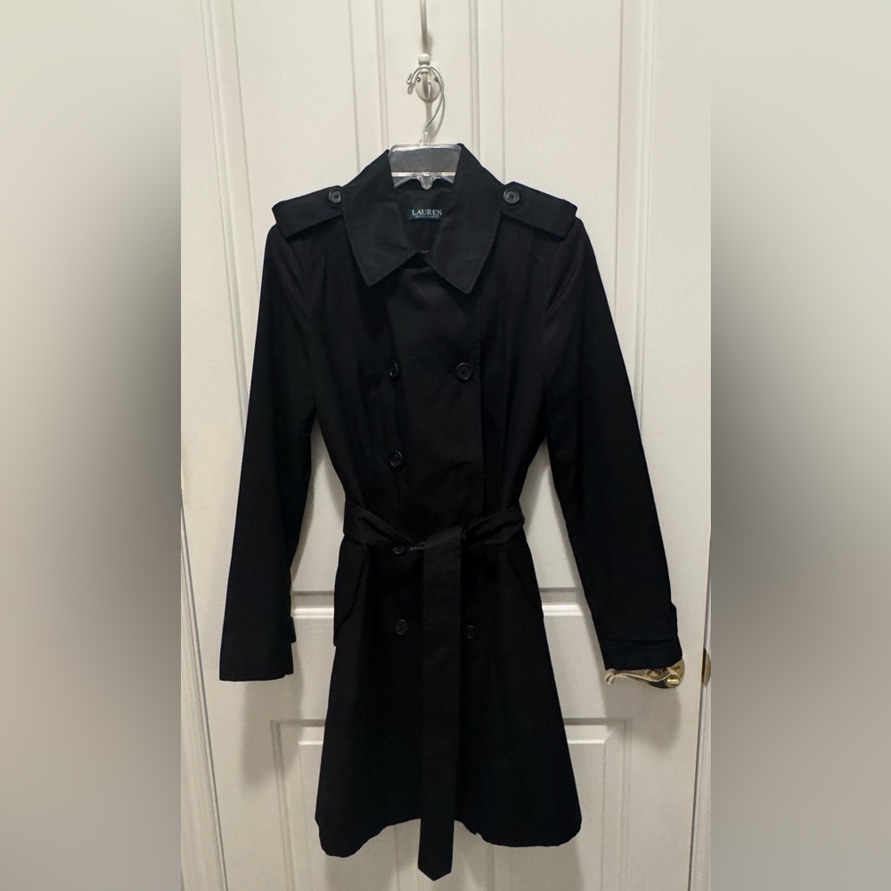 Ralph Lauren Black Trench Coat